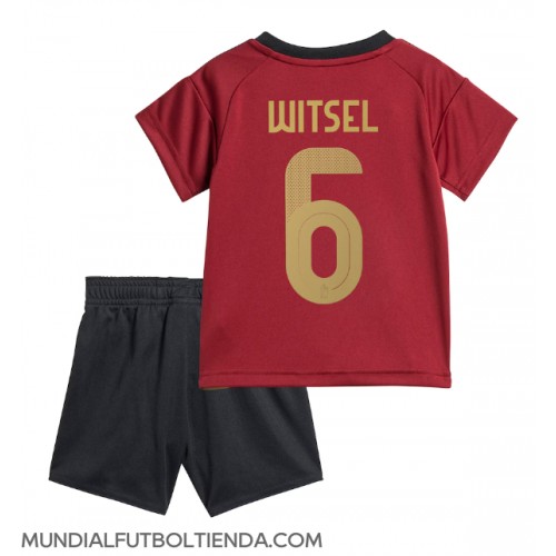 Camiseta Bélgica Axel Witsel #6 Primera Equipación Replica Eurocopa 2024 para niños mangas cortas (+ Pantalones cortos)